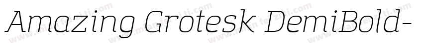 Amazing Grotesk DemiBold字体转换